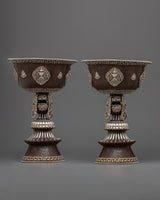 Buddhist Offering Butter Lamp Set