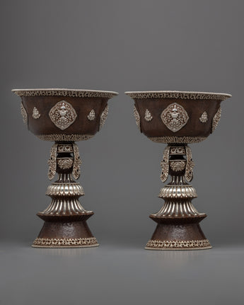 Buddhist Offering Butter Lamp Set