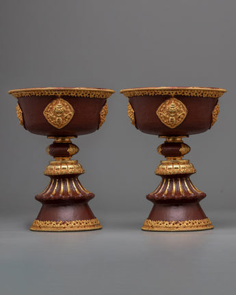 Copper Butter Lamp Set