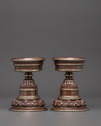 oxidized-copper-butter-lamp-set