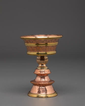 Copper Ritual Butter Lamp