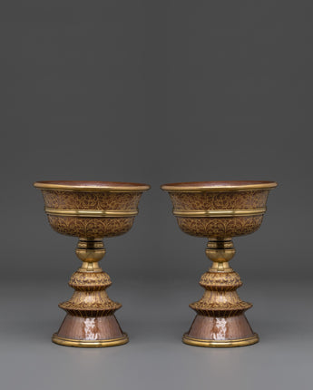 handmade-buddhist-ritual-butter-lamp-set
