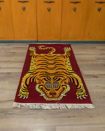 Handwoven Tiger Rug