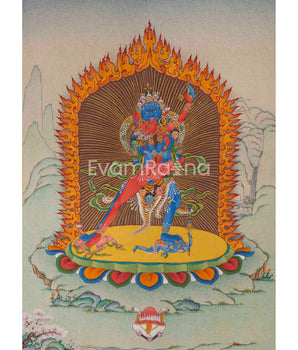 Chakrasamvara Thangka | Traditional Thangka For Meditation | Wall Decors