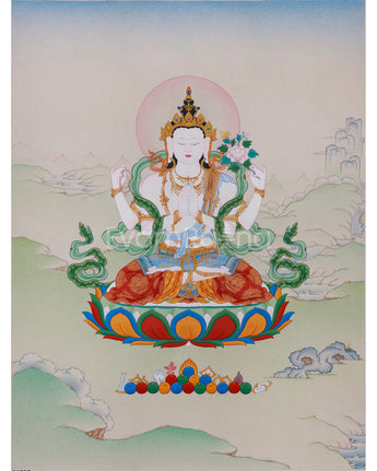 tibetan-thangka-of-chenrezig
