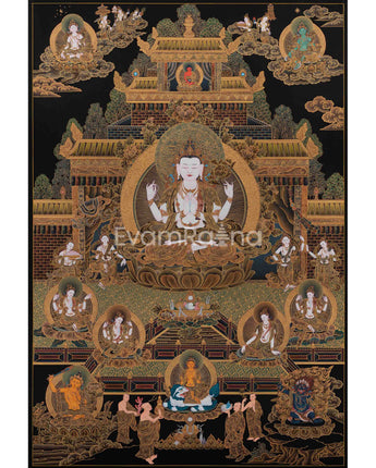 Bodhisattva Avalokiteshvara in His Pureland