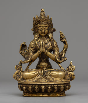 Chenresig Brass Statue