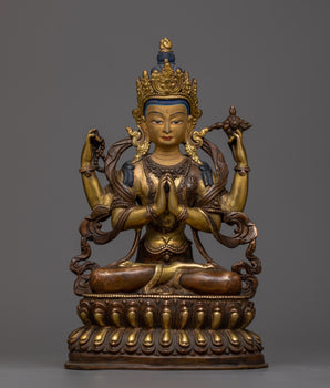 Antique Chenresig Statue