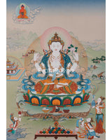 Buddhist Avalokiteshvara Thangka