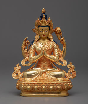 Miniature Chenrezig Statue
