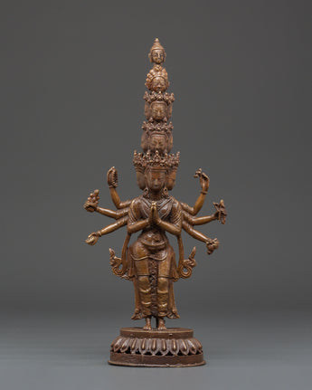 Eleven-Headed Avalokiteshvara sculpture