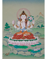 Mini Chenrezig Thangka
