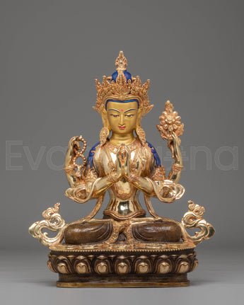 Tibetan Buddhist Chenrezig Statue