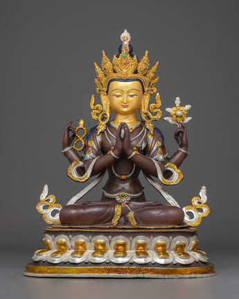 Statue of Four Armed Chenrezig