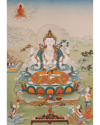 buddha-of-compassion-chenrezig-thangka