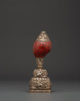 pure silver religious conch