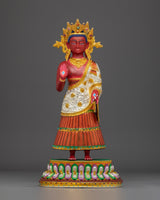 Shakyamuni Buddha with Crown Sculpture