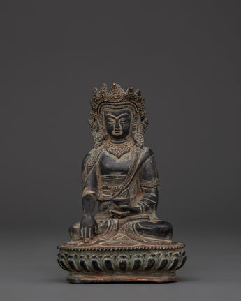 crown-shakyamuni-buddha-copper-statue