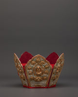 Set of 5 Dhyani Buddha Statues with Five-Point Crowns