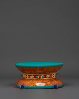 Tibetan Damaru Drum with Silk Tail