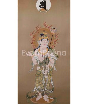 Death Japanese Deity Original Handpainted Thangka