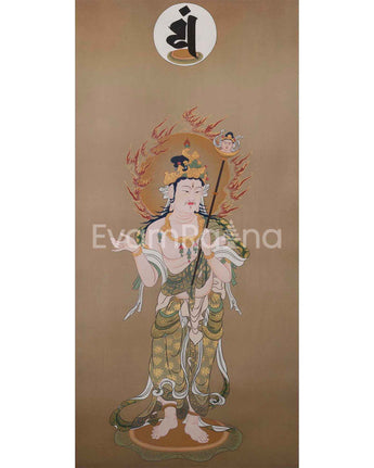 Death Japanese Deity Original Handpainted Thangka