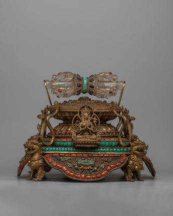 Copper Dharmadhatu With Vajra