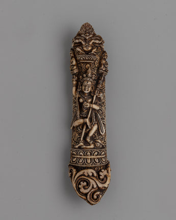 Hand-Carved Buffalo Bone Vajravarahi Décor