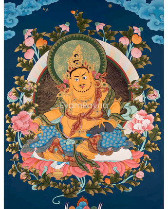 Dzambala Kubera Thangka Painting
