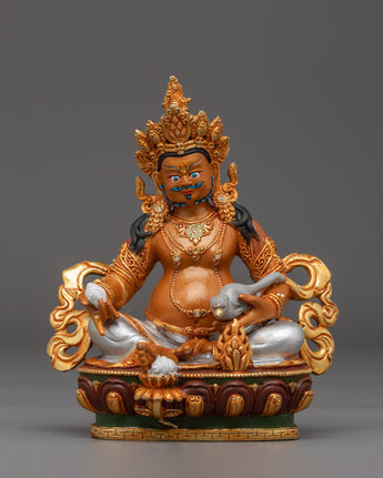 Copper Gold Plated Dzambhala Statue