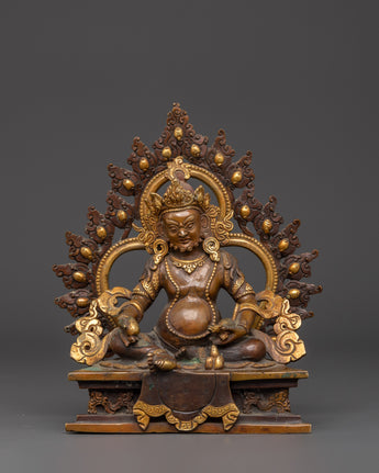 Tibetan Wealth Deity dzambala Statue