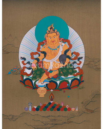 tibetan-dzambhala-wealth-deity-art