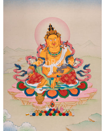 Traditional Wealth Deity Art