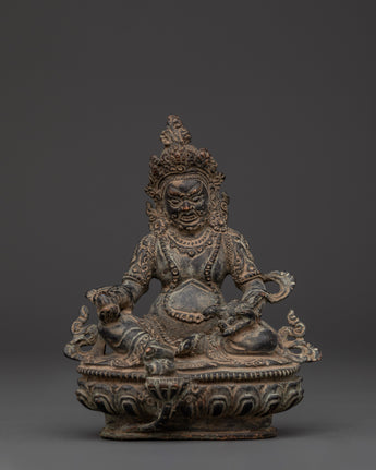 handcrafted-copper-body-dzambhala-statue