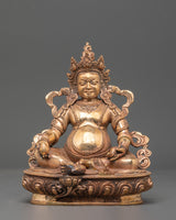 Himalayan Wealth Deity White Dzambhala Statue