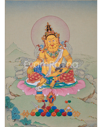 mini-yellow-dzambhala-tibetan-buddhist-prosperity-art