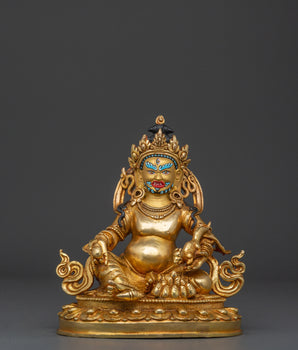 Gold Plated Dzambhala Idol