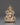 Sacred Statue of Wealth Icon Dzambhala | Silver Plated Copper Buddhist God of Prosperity