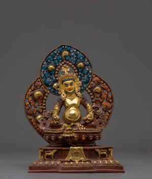 Dzambhala with Throne | Colorful Throne