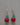 Coral Red Earrings