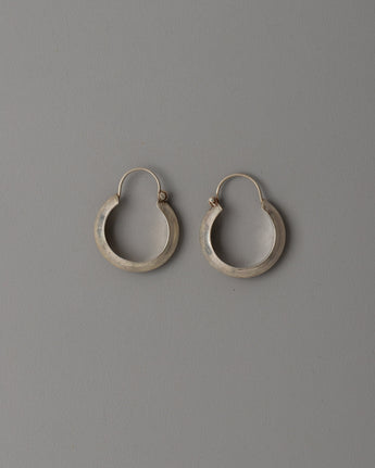 92.5% Silver Small Hoop Earrings