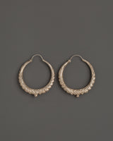 Handcrafted Tibetan Hoop Earrings Set