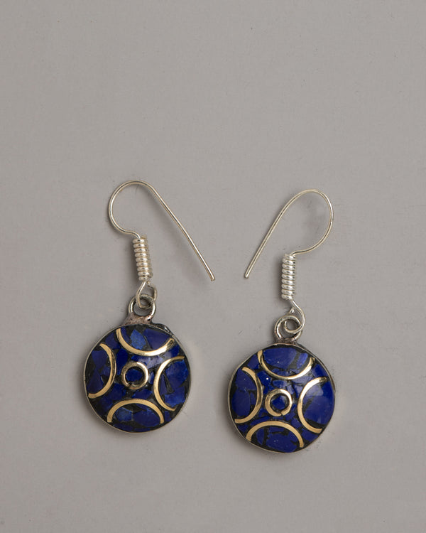 Blue Lapis Lazuli Earrings Set&nbsp;
