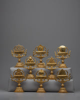 8 Auspicious Symbols of Buddhism Set