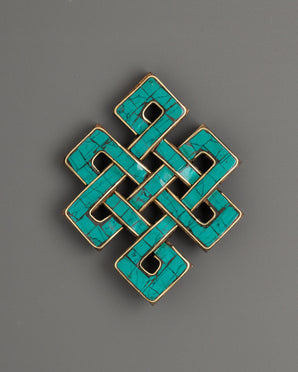 Turquoise Endless Knot Wall Hanging