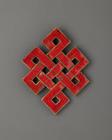 Coral Endless Knot Wall Art