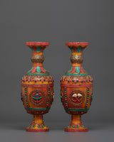Buddhist Flower Vase Set for Decor