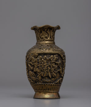 Handcarved  Tibetan Flower Vase