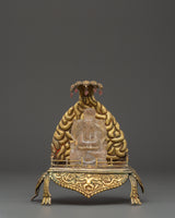 Crystal Ganesh Statue with Throne