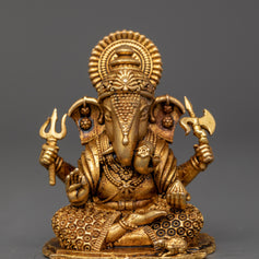 ganesh-with-halo-statue